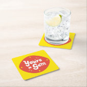 Du bist ein Spiel - Whimsical Compliment Art" Rechteckiger Pappuntersetzer (Vor Ort)