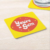 Du bist ein Spiel - Whimsical Compliment Art" Rechteckiger Pappuntersetzer (angewinkelt)