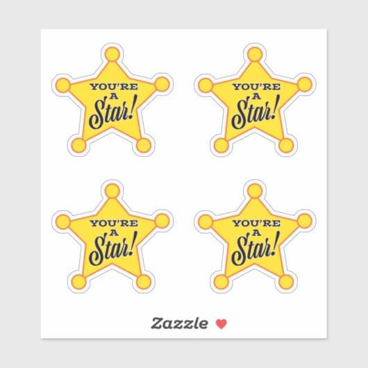 Du bist ein Star Aufkleber (Blatt)