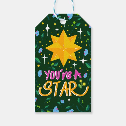 Du bist ein Star Geschenkanhänger (Vorderseite)