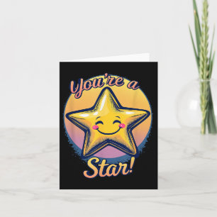 Du bist ein Star Kompliment-Tages-Motivationsdesig Karte