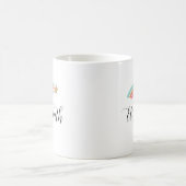 Du bist ein Star! Personalisierter Name Rainbow Kaffeetasse (Mittel)