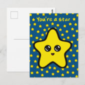 "Du bist ein Star" Postkarte (Vorne/Hinten)