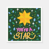Du bist ein Star Serviette (Vorderseite)