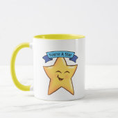 Du bist ein Star Tasse (Links)