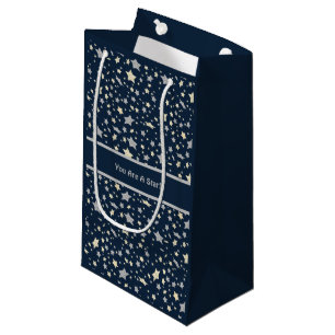 Du bist ein Stern! Elegant Modern Blue Kleine Geschenktüte