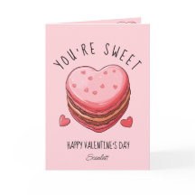 Du bist ein süß-glücklicher Valentinstag Macarons 