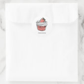 Du bist ein süßer Cupcake Valentinsticker Runder Aufkleber (Tasche)