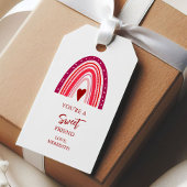 Du bist ein süßer Freund Valentine Boho Rainbow Geschenkanhänger