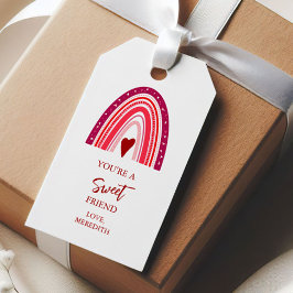 Du bist ein süßer Freund Valentine Boho Rainbow Geschenkanhänger