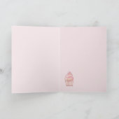 Du bist ein süßer Valentinstag Cupcake Dankeskarte (Innenseite)