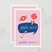 Du bist ein süßes Klassenvalentin Einladung (Vorne/Hinten)