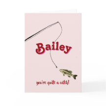 Du bist ein toller Fang Pink Fishing Valentinstags