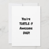 Du bist ein Turtle-y großartiger Vater Flat Karte (Rückseite)