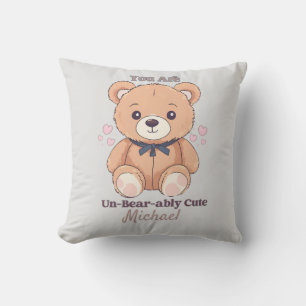 Du bist ein untragbar Niedlicher Teddybär Kissen