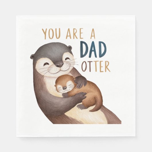 Du bist ein Vater anders Serviette (Vorderseite)