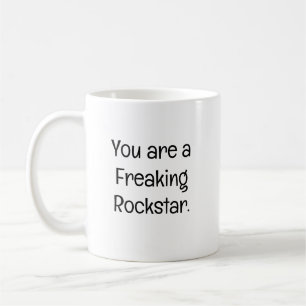Du bist ein verdammter Rockstar Kaffeetasse