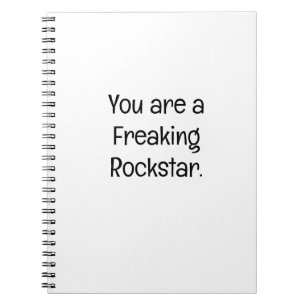 Du bist ein verdammter Rockstar Notizblock