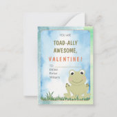 Du bist ein völlig Phantastischer Valentinstag-Kla Mitteilungskarte (Vorderseite)