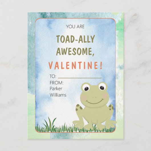 Du bist ein völlig Phantastischer Valentinstag-Kla Postkarte (Vorderseite)