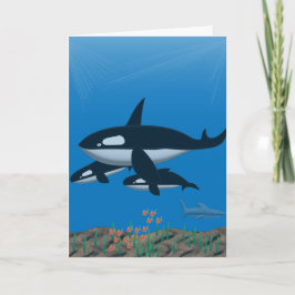 Du bist ein Wal eines Vaters Karte