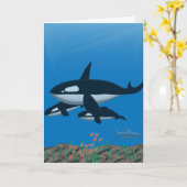 Du bist ein Wal eines Vaters Karte (Gelbe Blume)