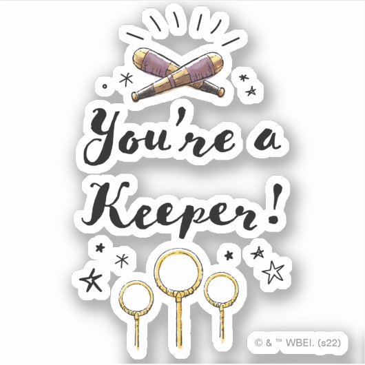 Du bist ein Wärter Aufkleber (Vorderseite)