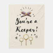 Du bist ein Wärter Fleecedecke (Vorderseite)