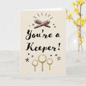 Du bist ein Wärter Karte (Gelbe Blume)