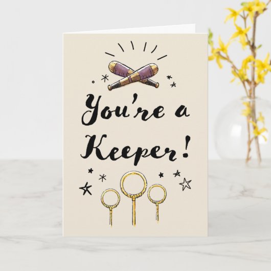 Du bist ein Wärter Karte (Gelbe Blume)