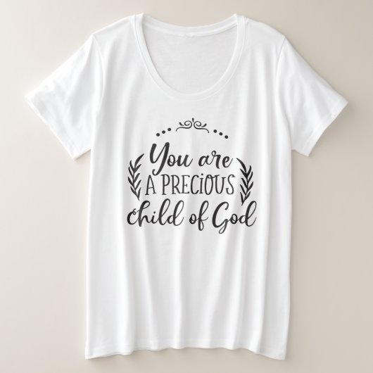Du bist ein Wertvolles Kind Gottes, T - Shirt der (Design vorne)