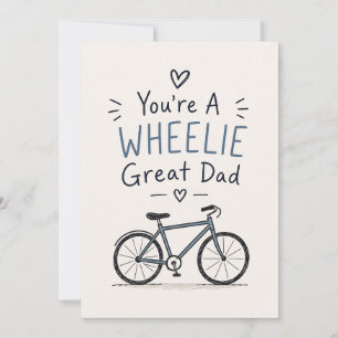 Du bist ein Wheelie großartiger Vater Lustiger Vat Karte