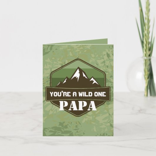 Du bist ein Wild One Falted Dankeschön Card Dankeskarte (Vorderseite)