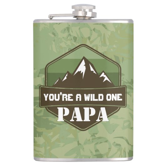 Du bist ein Wild One Personalisiertes Geschenk Flachmann (Vorderseite)