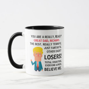 Du bist ein wirklich großartiger Vater Trump Meme Tasse