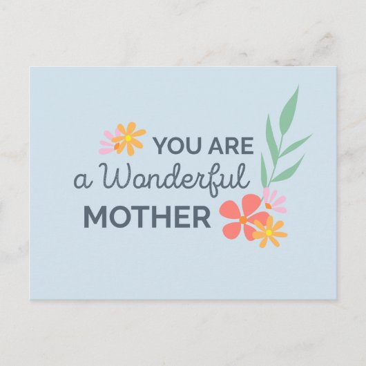 Du bist ein wunderbarer Muttertag | Postkarte (Vorderseite)