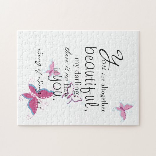 Du bist ein wunderschöner Bibelschnulpferd Puzzle (Horizontal)