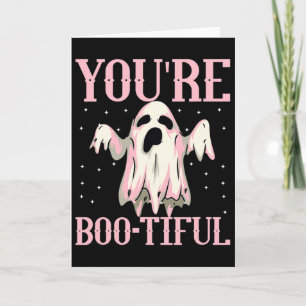 Du bist ein wunderschönes Niedliches Halloween Boo Karte