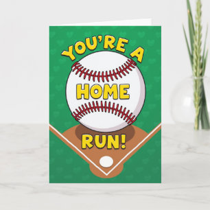 Du bist eine Baseballkarte eines Home Runs Karte