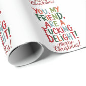 Du bist eine frohe Weihnachtsfeier-BESTE FREUNDIN Geschenkpapier (Rolleneckpunkt)