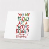 Du bist eine frohe Weihnachtsfeier-BESTE FREUNDIN Karte (Vorderseite)