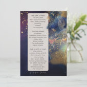 Du bist eine Gedichtförderung Feiertagskarte (Stehend Vorderseite)