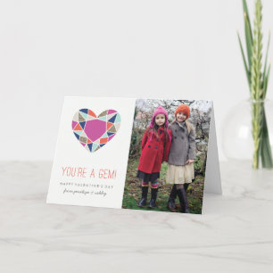 Du bist eine Gem Valentinstag Card - Cobalt Feiertagskarte