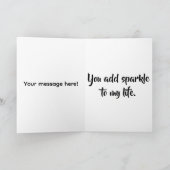 Du bist eine Gem Valentinstag-Karte Karte (Innenseite)