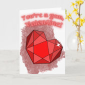 Du bist eine Gem Valentinstag-Karte Karte (Gelbe Blume)