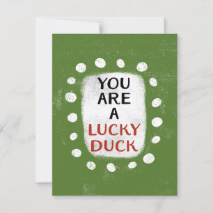 Du bist eine Glücksbringerkarte Karte