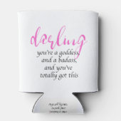 Du bist eine Göttin Dosenkühler (Rückseite)