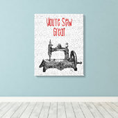 Du bist eine großartige Illustration Leinwanddruck (Insitu (Holzboden))