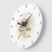 Du bist eine großartige Mutter Große Wanduhr (Winkel)