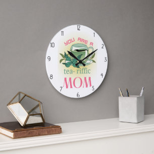 du bist eine großartige Mutter Große Wanduhr